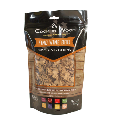 Fino Wine BBQ Smoking Chips - 100% Natural Wood for Grilling and Smoking