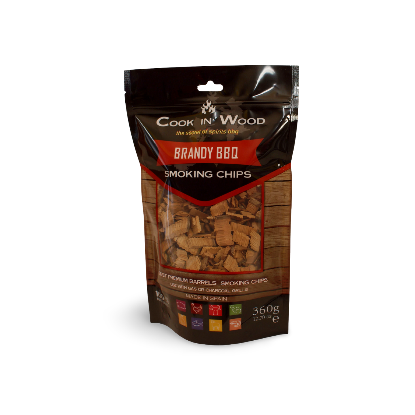 Brandy BBQ Smoking Chips - 100% Natural Wood for Grilling and Smoking