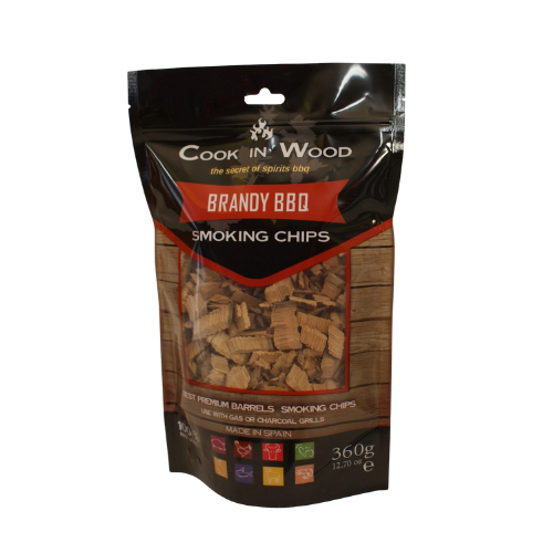 Brandy BBQ Smoking Chips - 100% Natural Wood for Grilling and Smoking