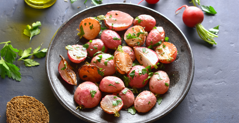 Wood Fired Roasted Chilli Radishes