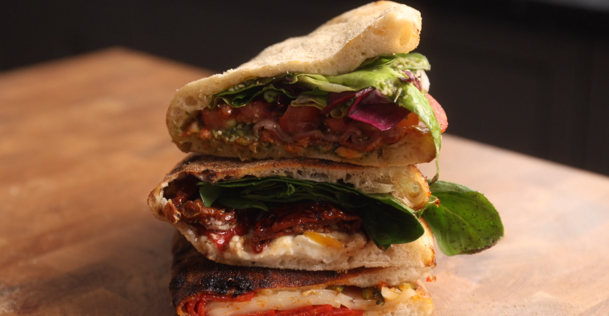 Wood Fired Pizza Sandwiches and Three Delicious Fillings