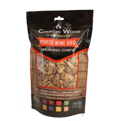 Porto Wine BBQ Smoking Chips - 100% Natural Wood for Grilling and Smoking