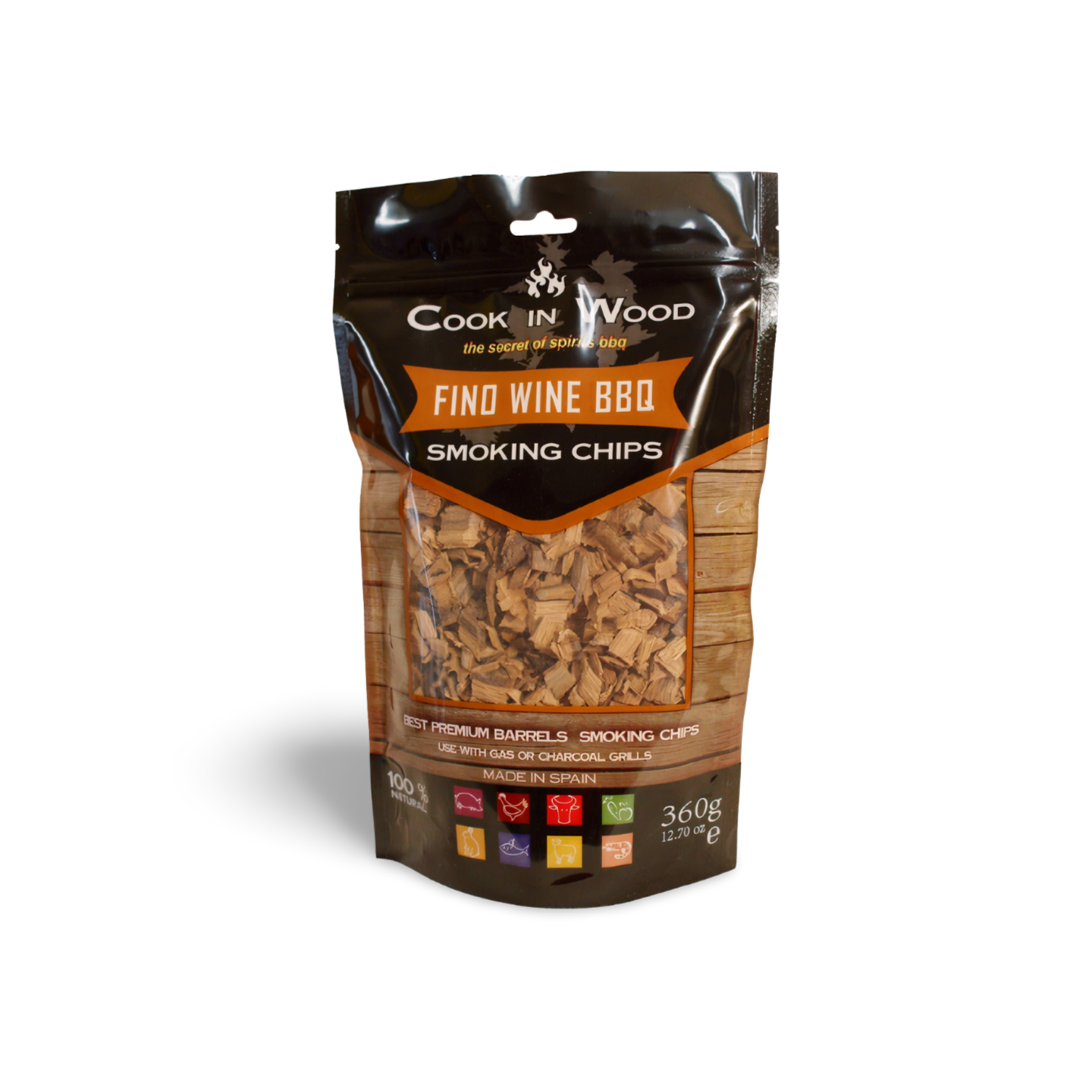 Fino Wine BBQ Smoking Chips - 100% Natural Wood for Grilling and Smoking