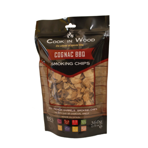 Cognac BBQ Smoking Chips - 100% Natural Wood for Grilling and Smoking