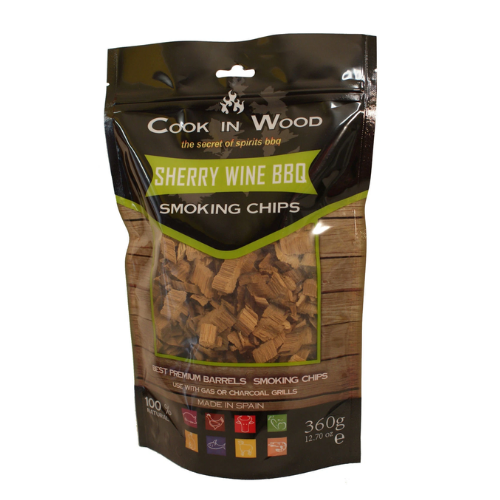 Sherry Wine BBQ Smoking Chips - 100% Natural Wood for Grilling and Smoking