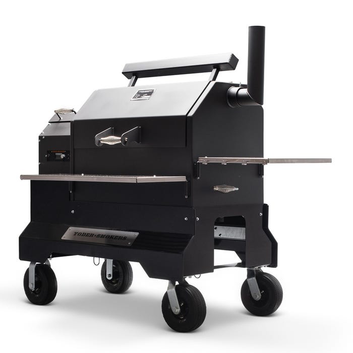 Yoder Smokers YS640s Pellet Grill – Comp Cart – Black